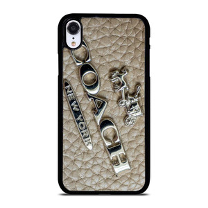 COACH NEW YORK LOGO ON LEATHER iPhone XR Case Cover COACH NEW YORK LOGO ON LEATHER iPhone XR Case Cover