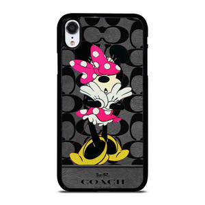 COACH NEW YORK MINNIE MOUSE iPhone XR Case Cover COACH NEW YORK MINNIE MOUSE iPhone XR Case Cover