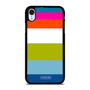 COACH NEW YORK STRIPE 2 iPhone XR Case Cover COACH NEW YORK STRIPE 2 iPhone XR Case Cover