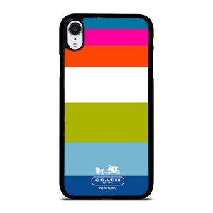 COACH NEW YORK STRIPE iPhone XR Case Cover COACH NEW YORK STRIPE iPhone XR Case Cover