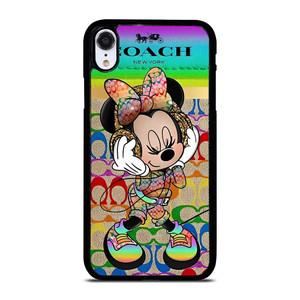 COACH RAINBOW MICKEY iPhone XR Case Cover