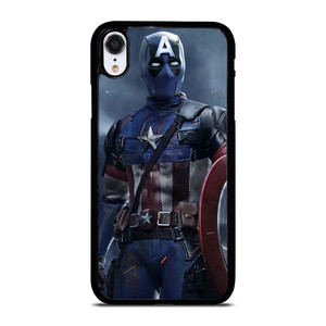 DEADPOOL CAPTAIN AMERICA MARVEL iPhone XR Case Cover DEADPOOL CAPTAIN AMERICA MARVEL iPhone XR Case Cover