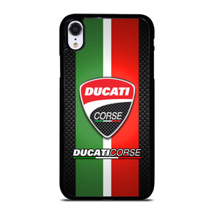 DUCATI CORSE CARBON LOGO iPhone XR Case Cover