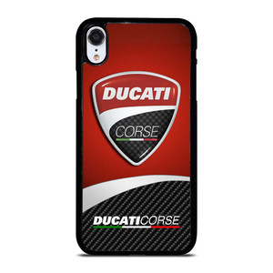 DUCATI CORSE LOGO CARBON iPhone XR Case Cover DUCATI CORSE LOGO CARBON iPhone XR Case Cover