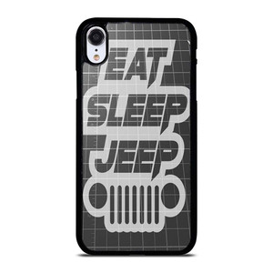 EAT SLEEP JEEP LOGO iPhone XR Case Cover