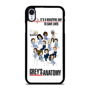 GREY'S ANATOMY ALL CARTOON iPhone XR Case Cover