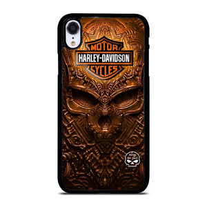 HARLEY DAVIDSON SKULL METAL MOTOR iPhone XR Case Cover