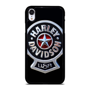 HARLEY DAVIDSON USA METAL EMBLEM iPhone XR Case Cover