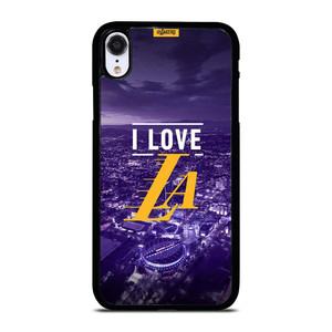 I LOVE LA LAKERS NBA LOGO iPhone XR Case Cover I LOVE LA LAKERS NBA LOGO iPhone XR Case Cover