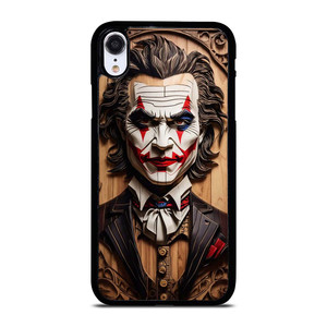 JOKER FACE WOOD iPhone XR Case Cover