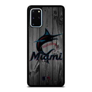 MIAMI MARLINS BASEBALL MLB WOOD LOGO Samsung Galaxy S20 Plus Case Cover