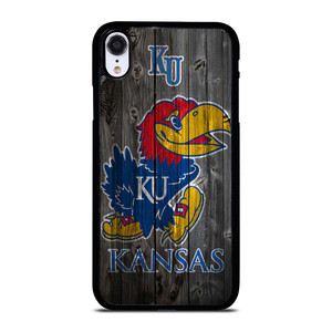 KANSAS JAYHAWKS WOODEN LOGO iPhone XR Case Cover