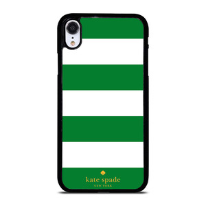 KATE SPADE GREEN STRIPE iPhone XR Case Cover