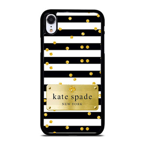 KATE SPADE POLKADOTS GOLD iPhone XR Case Cover