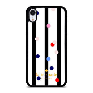 KATE SPADE STRIPE POLKADOTS iPhone XR Case Cover