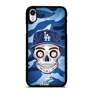 LA DODGERS SKULL CAMO iPhone XR Case Cover LA DODGERS SKULL CAMO iPhone XR Case Cover