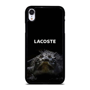 LACOSTE CROCODILE BLACK iPhone XR Case Cover LACOSTE CROCODILE BLACK iPhone XR Case Cover