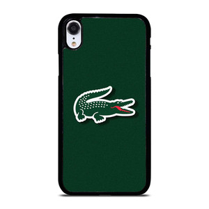 LACOSTE CROCODILE GREEN iPhone XR Case Cover LACOSTE CROCODILE GREEN iPhone XR Case Cover