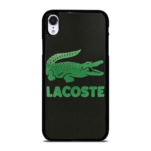 LACOSTE CROCODILE SUEDE iPhone XR Case Cover LACOSTE CROCODILE SUEDE iPhone XR Case Cover