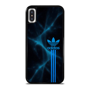 ADIDAS LOGO ABSTRACT BLUE LIGHT iPhone X / XS Case Cover
