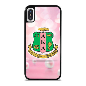 AKA PINK AND GREEN LOGO 2 iPhone X / XS Case Cover