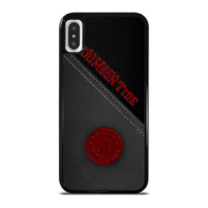 ALABAMA CRIMSON TIDE LEATHER iPhone X / XS Case Cover