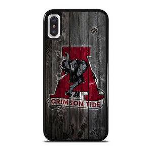 ALABAMA CRIMSON TIDE WOODEN ICON iPhone X / XS Case Cover
