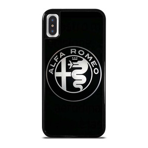 ALFA ROMEO METAL BLACK iPhone X / XS Case Cover
