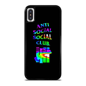 ANTI SOCIAL CLUB UNDEFEATED RAINBOW iPhone X / XS Case Cover