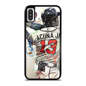 ATLANTA BRAVES ACUNA JR 13 BASEBALL iPhone X / XS Case Cover