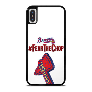 ATLANTA BRAVES FEAR CHOP SLOGAN iPhone X / XS Case Cover