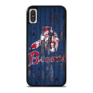 ATLANTA BRAVES RUSTY WOOD iPhone X / XS Case Cover