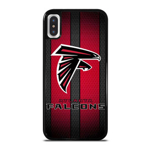 ATLANTA FALCONS METAL LOGO NFL iPhone X / XS Case Cover