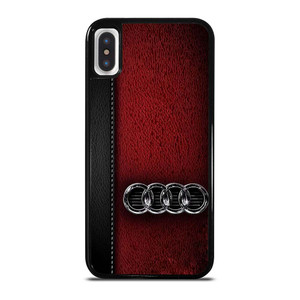 AUDI CAR RED LEATHER iPhone X / XS Case Cover