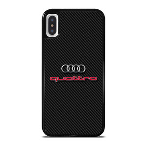 AUDI QUATTRO CARBON LOGO iPhone X / XS Case Cover