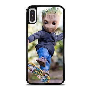 BABY GROOT SKATEBOARD iPhone X / XS Case Cover