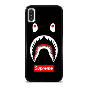 BAPE CAMO SHARK SUPREME BLACK iPhone X / XS Case Cover