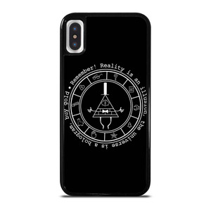 BILL CIPHER WHEEL BLACK iPhone X / XS Case Cover