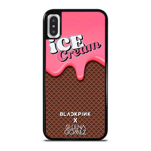 BLACK PINK SELENA GOMEZ ICE CREAM iPhone X / XS Case Cover