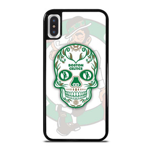 BOSTON CELTICS BASKET SKULL iPhone X / XS Case Cover