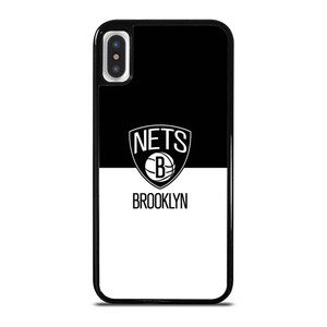 BROOKLYN NETS NBA BLACK WHITE iPhone X / XS Case Cover