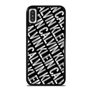 CALVIN KLEIN LOGO PATTERN iPhone X / XS Case Cover