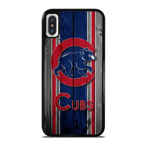 CHICAGO CUBS WOODEN LOGO iPhone X / XS Case Cover