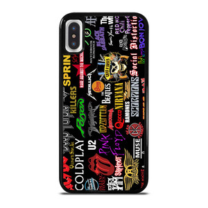 CLASSIC ROCK BAND COLLAGE iPhone X / XS Case Cover