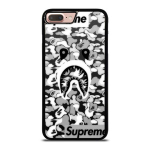 BAPE SHARK LOGO SUPREME BLACK WHITE iPhone 7 / 8 Plus Case Cover BAPE SHARK LOGO SUPREME BLACK WHITE iPhone 7 / 8 Plus Case Cover