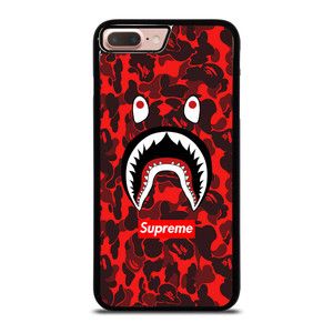 BAPE SHARK SUPREME CAMO RED iPhone 7 / 8 Plus Case Cover