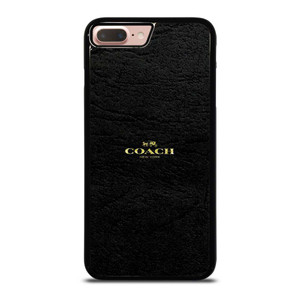 COACH NEW YORK BLACK LEATHER iPhone 7 / 8 Plus Case Cover COACH NEW YORK BLACK LEATHER iPhone 7 / 8 Plus Case Cover