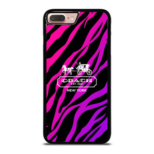 COACH NEW YORK BLACK VIOLET iPhone 7 / 8 Plus Case Cover