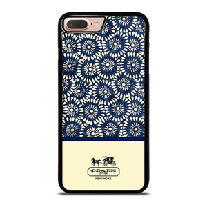 COACH NEW YORK BLUE FLORAL BATIK iPhone 7 / 8 Plus Case Cover COACH NEW YORK BLUE FLORAL BATIK iPhone 7 / 8 Plus Case Cover