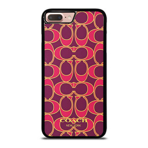 COACH NEW YORK PINK GOLD iPhone 7 / 8 Plus Case Cover
